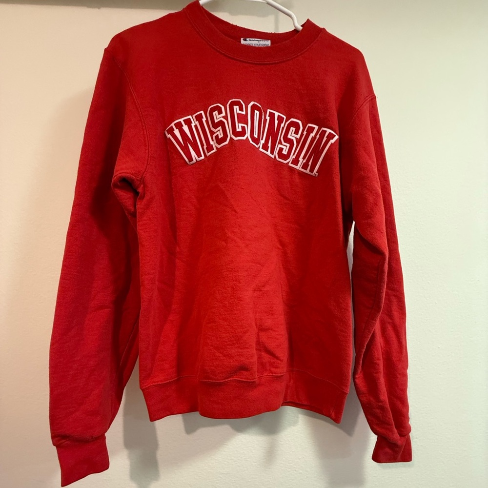 Champion Red Women's Crew Neck Sweater